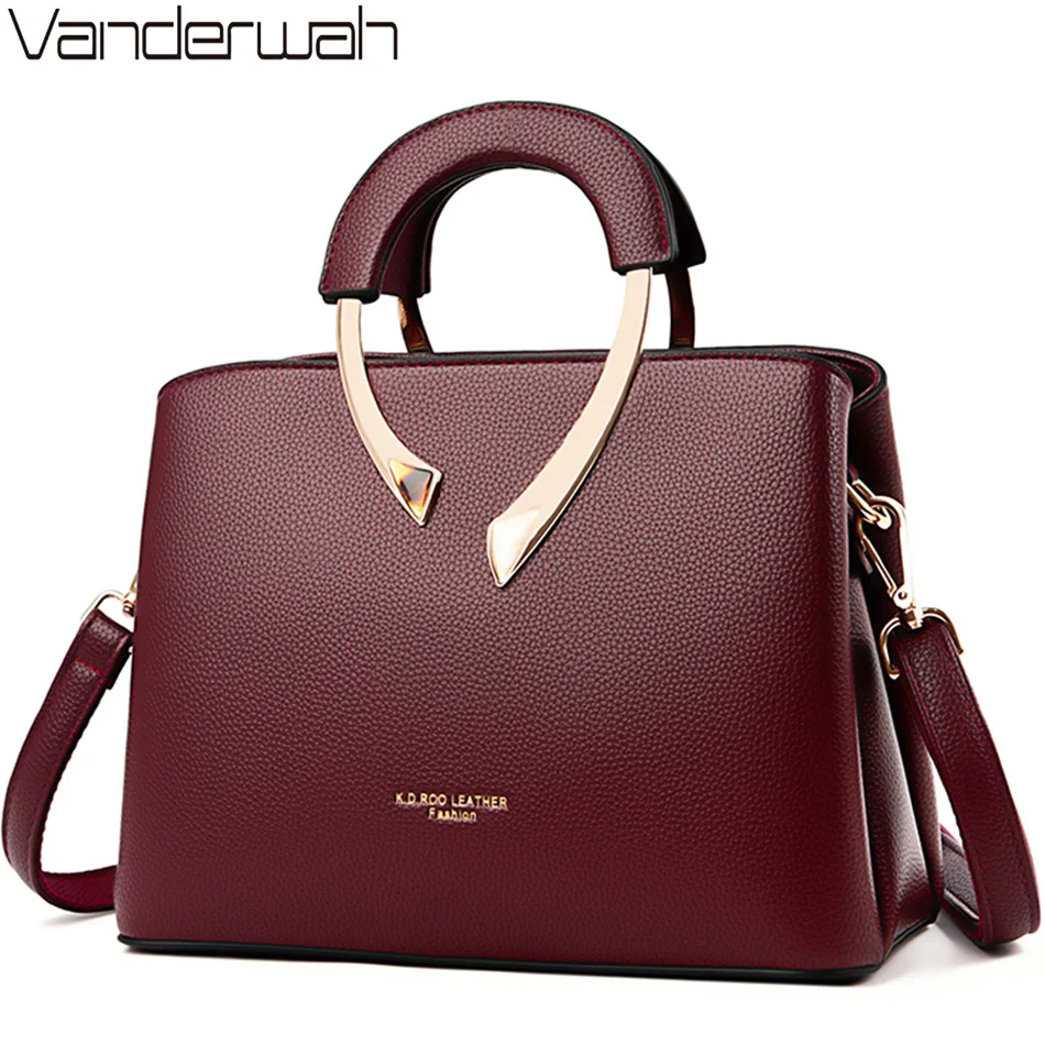 Luxury Bags On Sale - GENUINE VANDERWAH Borsa casual in pelle