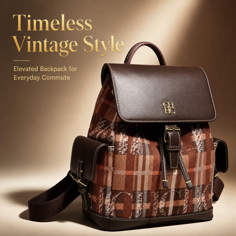 Luxury Bags For You - Zaino CHHC alla Moda con Blocchi