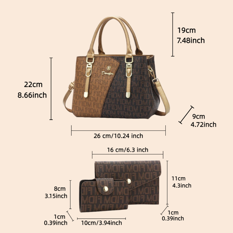 Set di 3 borse da donna, borse - Luxury Bags For You recensione e prezzo