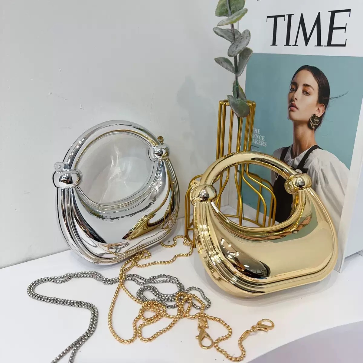 Mini borsa da sera dorata Bors - Luxury Bags On Sale recensione e prezzo
