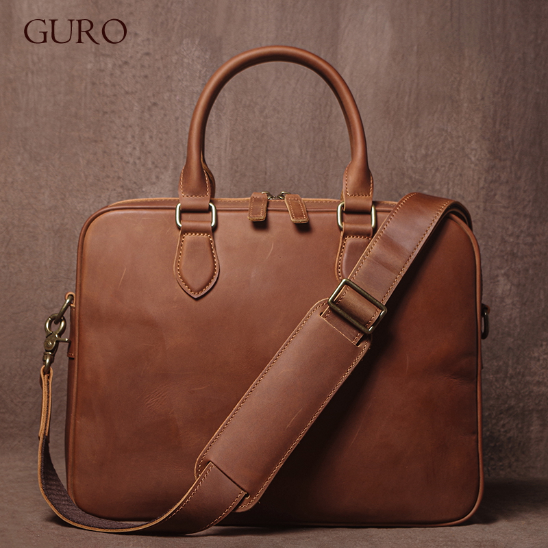 GURO Uomo Crazy Horse Valigett - Luxury Bags Vintage recensione e prezzo